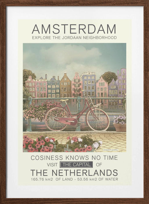 Amsterdam print Framed Art Modern Wall Decor