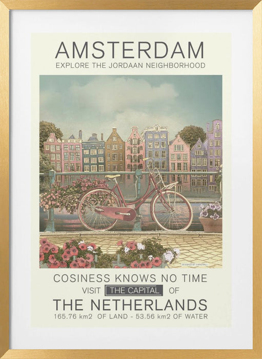 Amsterdam print Framed Art Modern Wall Decor