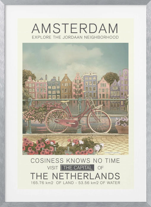 Amsterdam print Framed Art Modern Wall Decor