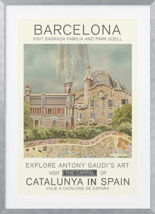 Barcelona print Framed Art Wall Decor