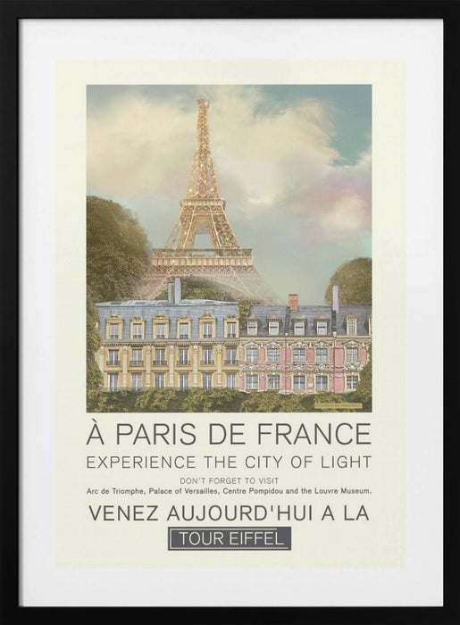 Paris retro print Framed Art Modern Wall Decor