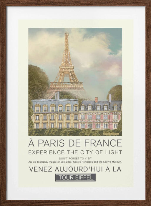 Paris retro print Framed Art Modern Wall Decor