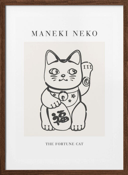 Manekineko No2 Framed Art Wall Decor