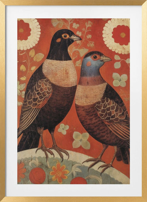 Nostalgic Birds Framed Art Wall Decor