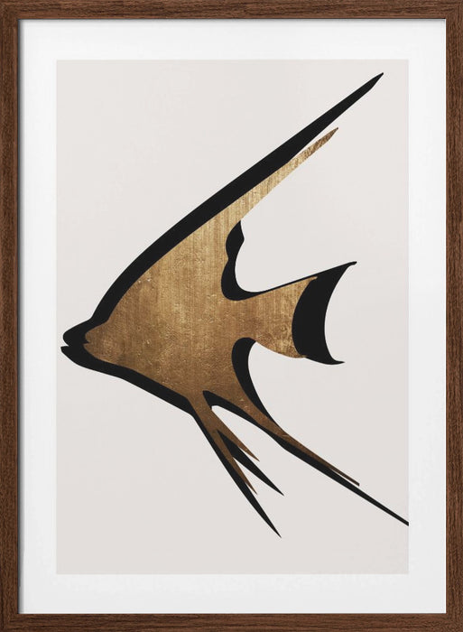 Gold Fish Framed Art Wall Decor