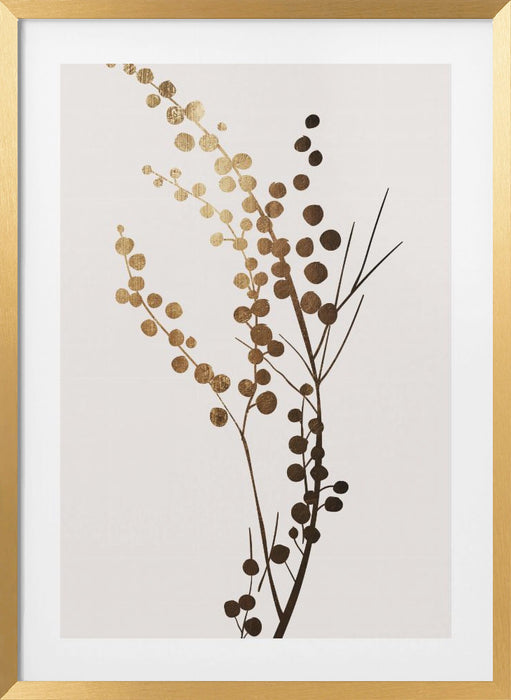 Golden Brench  1 Framed Art Modern Wall Decor