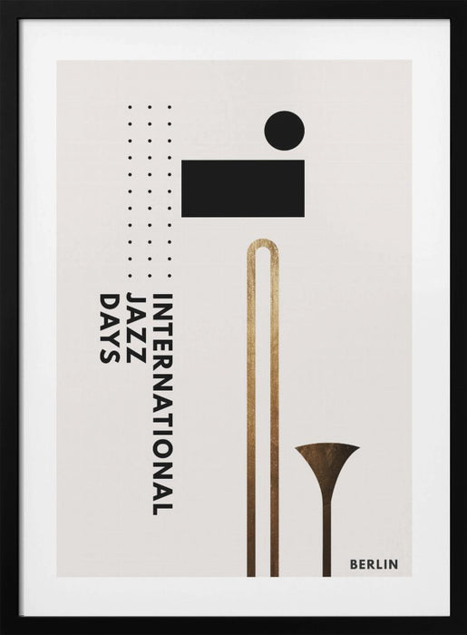 Jazzy Days 3 Framed Art Modern Wall Decor