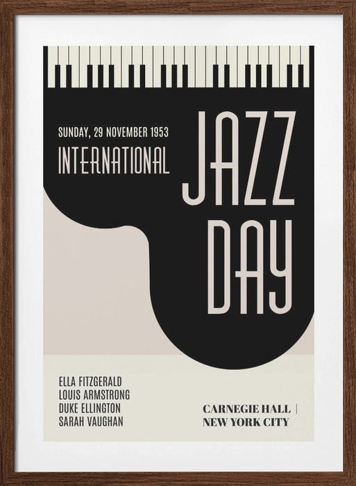 Jazzy Days Framed Art Modern Wall Decor