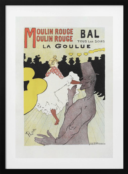 Affiche Pour Le Moulin Rouge la Goulue (1898 Framed Art Wall Decor