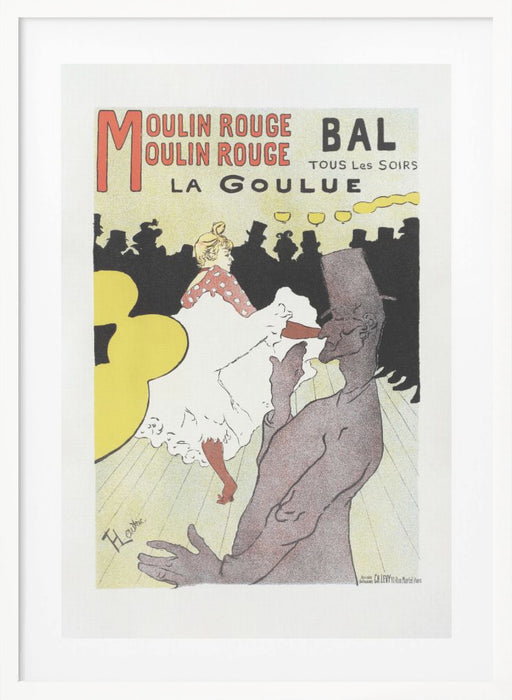 Affiche Pour Le Moulin Rouge la Goulue (1898 Framed Art Wall Decor