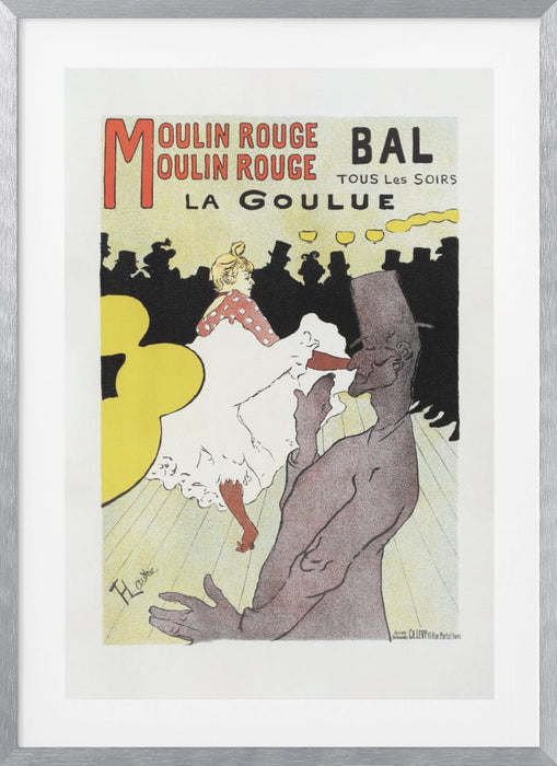 Affiche Pour Le Moulin Rouge la Goulue (1898 Framed Art Wall Decor