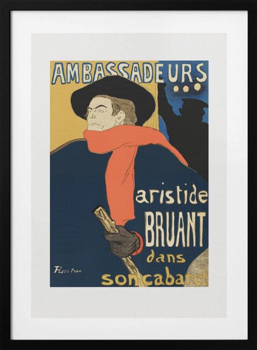 Ambassadeurs Aristide Bruant Dans Son Cabaret (1892) Framed Art Wall Decor