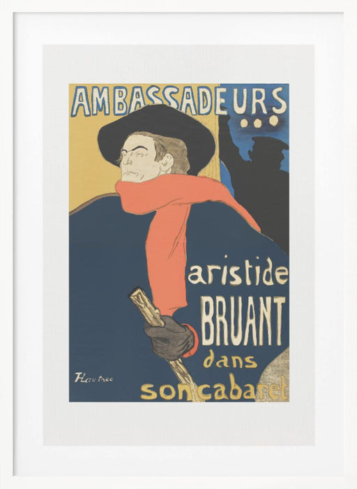 Ambassadeurs Aristide Bruant Dans Son Cabaret (1892) Framed Art Wall Decor