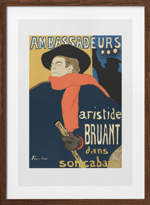 Ambassadeurs Aristide Bruant Dans Son Cabaret (1892) Framed Art Wall Decor