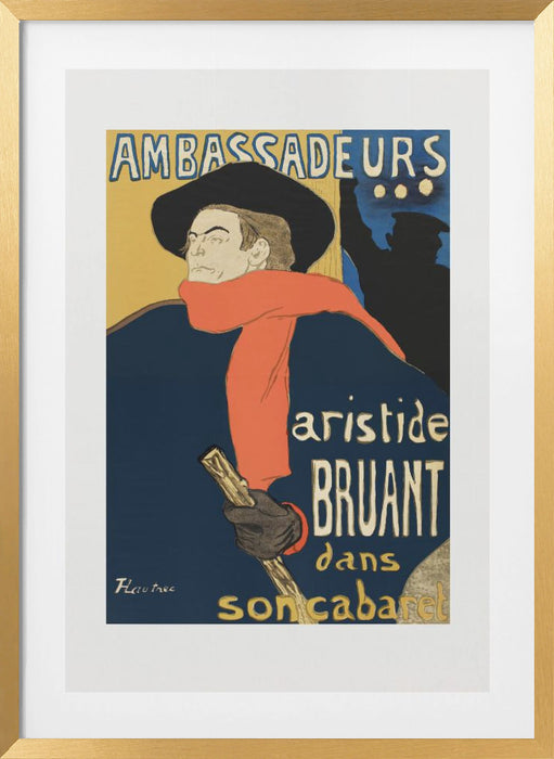 Ambassadeurs Aristide Bruant Dans Son Cabaret (1892) Framed Art Wall Decor