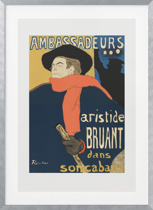 Ambassadeurs Aristide Bruant Dans Son Cabaret (1892) Framed Art Wall Decor