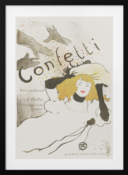 Confetti (1894) Framed Art Modern Wall Decor