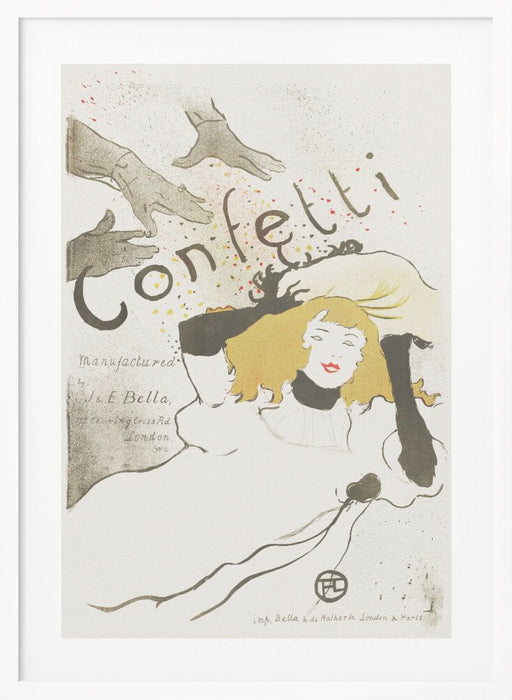 Confetti (1894) Framed Art Modern Wall Decor