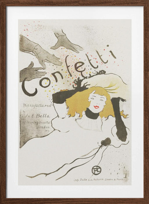 Confetti (1894) Framed Art Modern Wall Decor