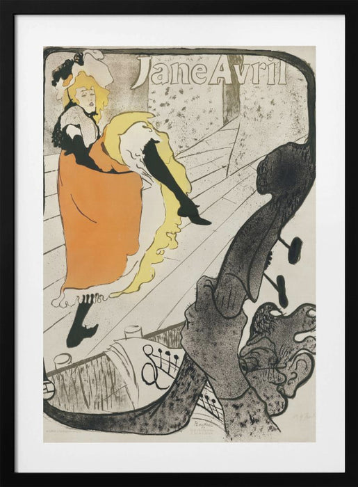 Jane Avril (1893) Framed Art Wall Decor