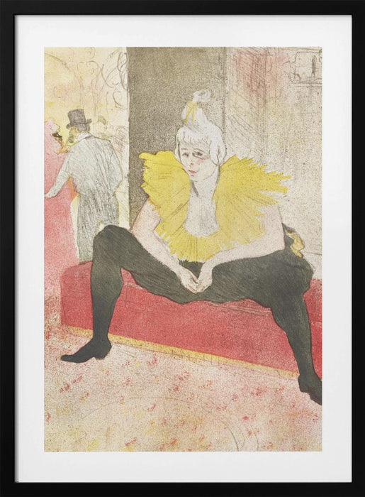 The Seated Clowness (miss Cha U Kao) (1896) Framed Art Modern Wall Decor