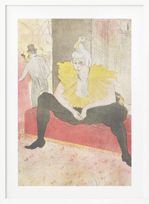 The Seated Clowness (miss Cha U Kao) (1896) Framed Art Modern Wall Decor