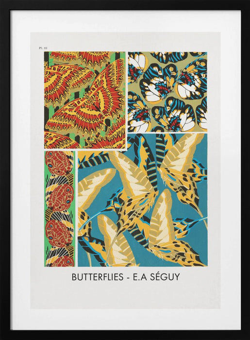 Butterflies 19 Framed Art Modern Wall Decor