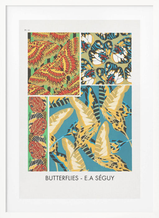 Butterflies 19 Framed Art Modern Wall Decor