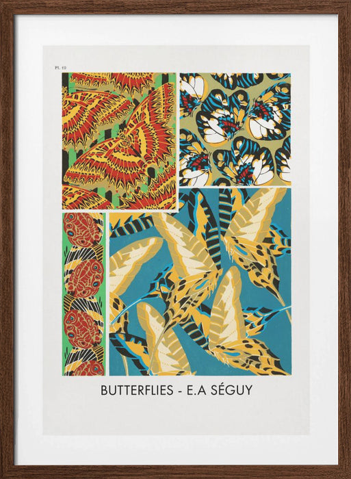 Butterflies 19 Framed Art Modern Wall Decor