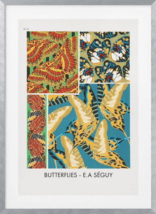 Butterflies 19 Framed Art Modern Wall Decor