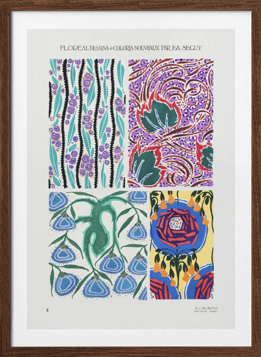 Pattern 09 Framed Art Modern Wall Decor