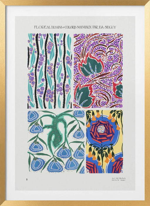 Pattern 09 Framed Art Modern Wall Decor