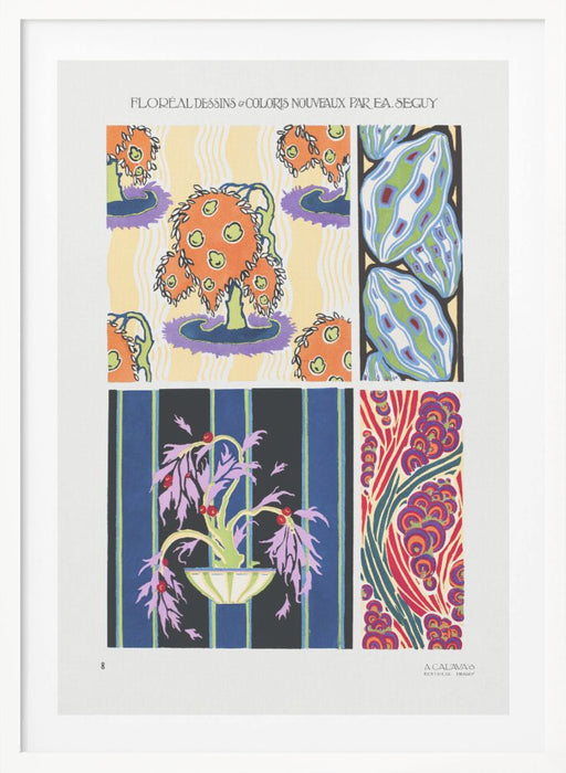 Pattern 08 Framed Art Modern Wall Decor