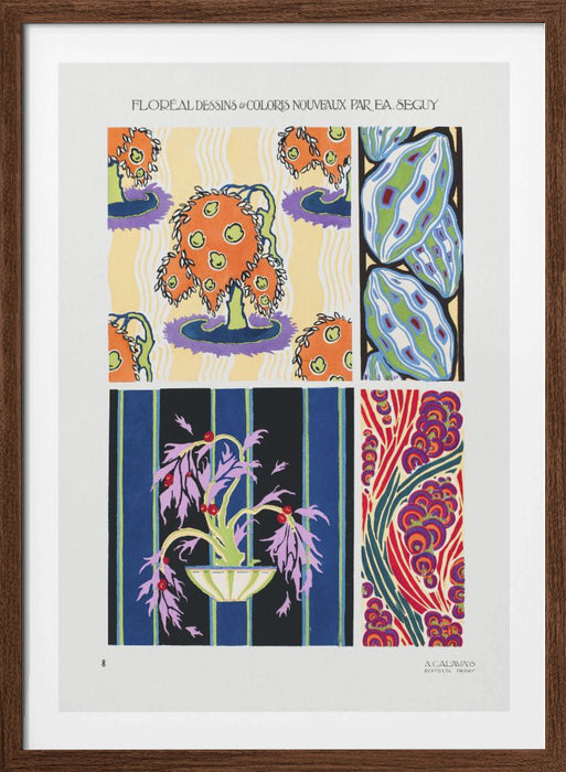 Pattern 08 Framed Art Modern Wall Decor