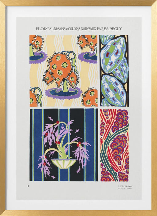 Pattern 08 Framed Art Modern Wall Decor