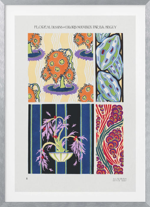 Pattern 08 Framed Art Modern Wall Decor