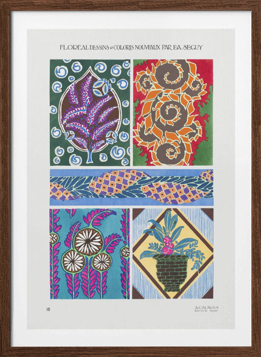 Pattern 10 Framed Art Modern Wall Decor