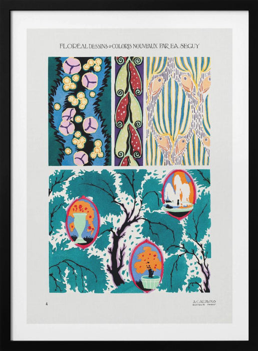 Pattern 04 Framed Art Modern Wall Decor