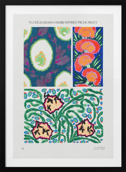 Pattern 15 Framed Art Modern Wall Decor