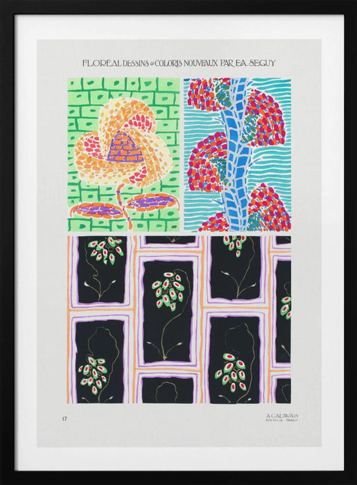 Pattern 17 Framed Art Modern Wall Decor