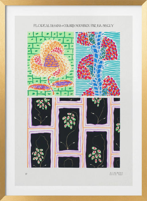 Pattern 17 Framed Art Modern Wall Decor