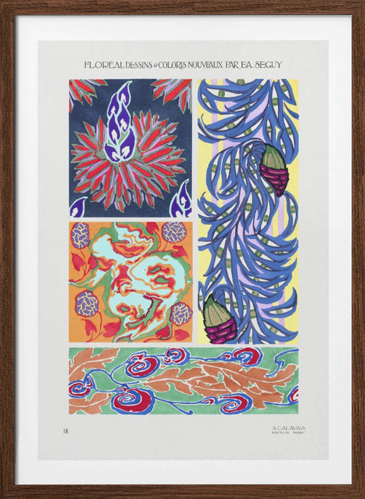 Pattern 18 Framed Art Wall Decor