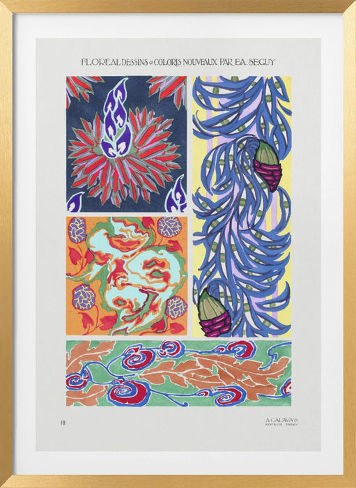 Pattern 18 Framed Art Wall Decor