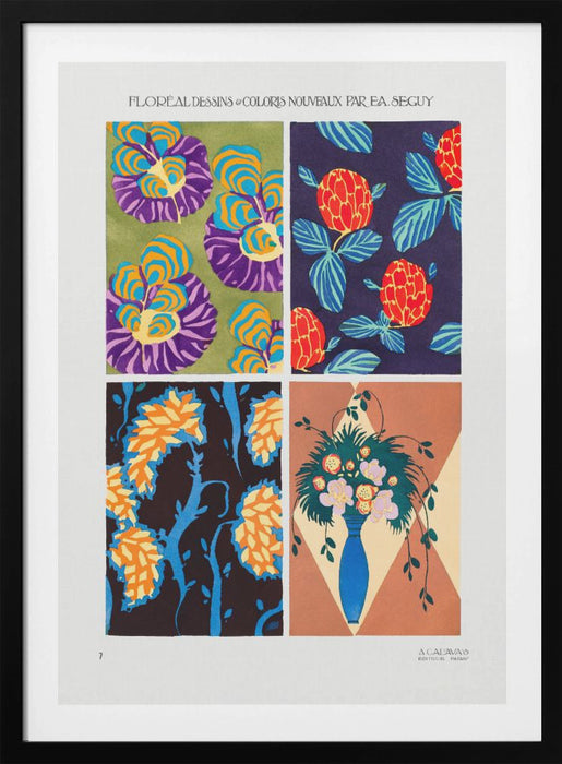 Patterns 7 Framed Art Wall Decor