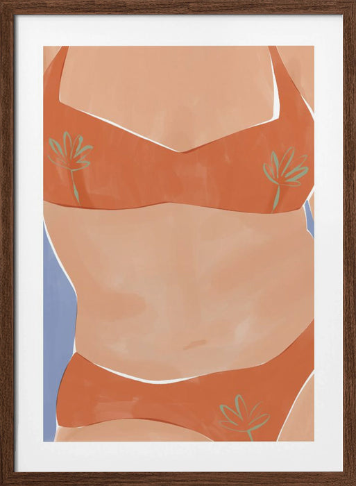 Bikini Babe Framed Art Wall Decor