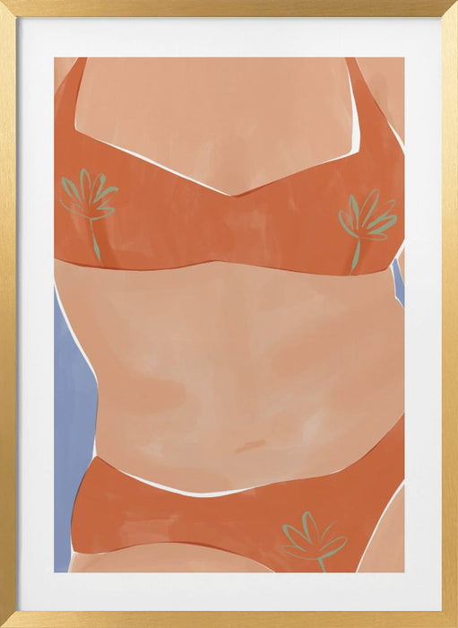 Bikini Babe Framed Art Wall Decor