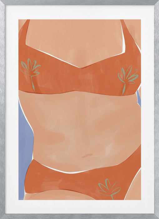 Bikini Babe Framed Art Wall Decor