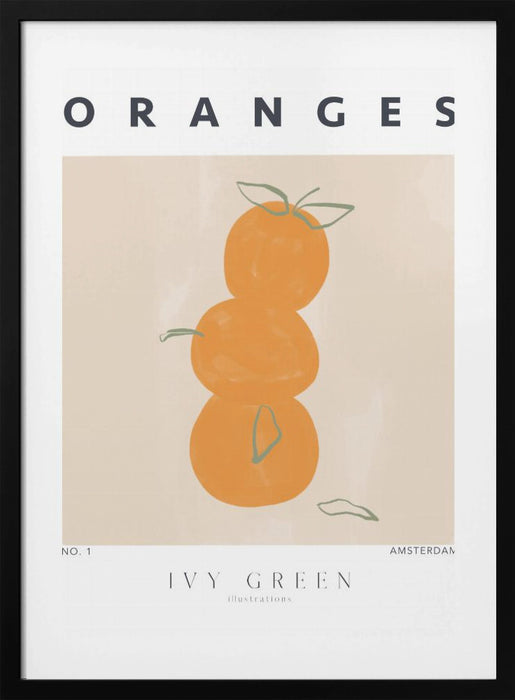 Oranges Framed Art Modern Wall Decor