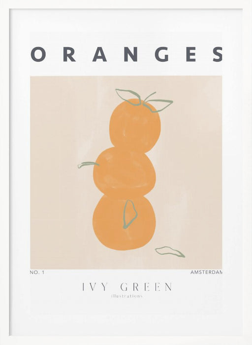 Oranges Framed Art Modern Wall Decor