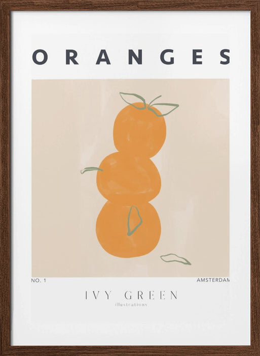 Oranges Framed Art Modern Wall Decor